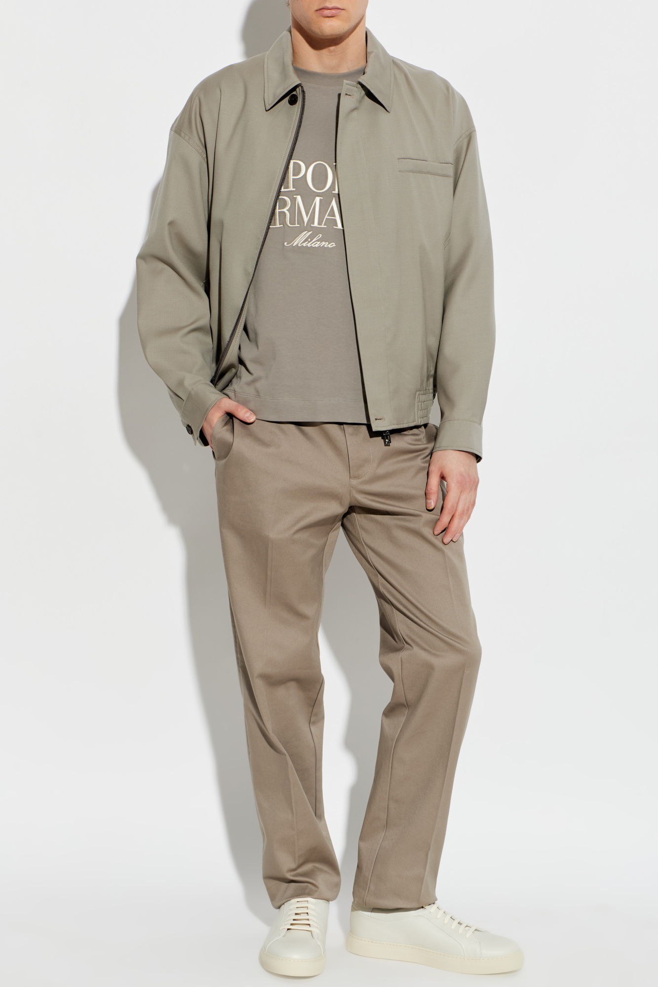 Emporio Armani Wool jacket with collar | Men's | Vitkac